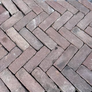 Oude gebakken dikformaat rood-paars (DF013)