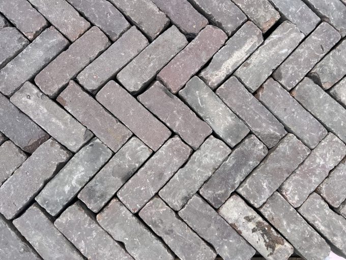 Oud gebakken dikformaat rood/paars (DF017)