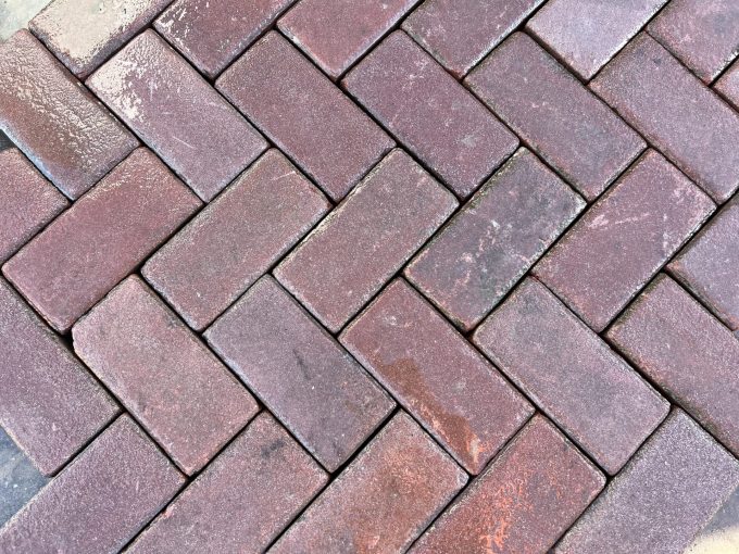Oud gebakken keiformaat rood (KK025)