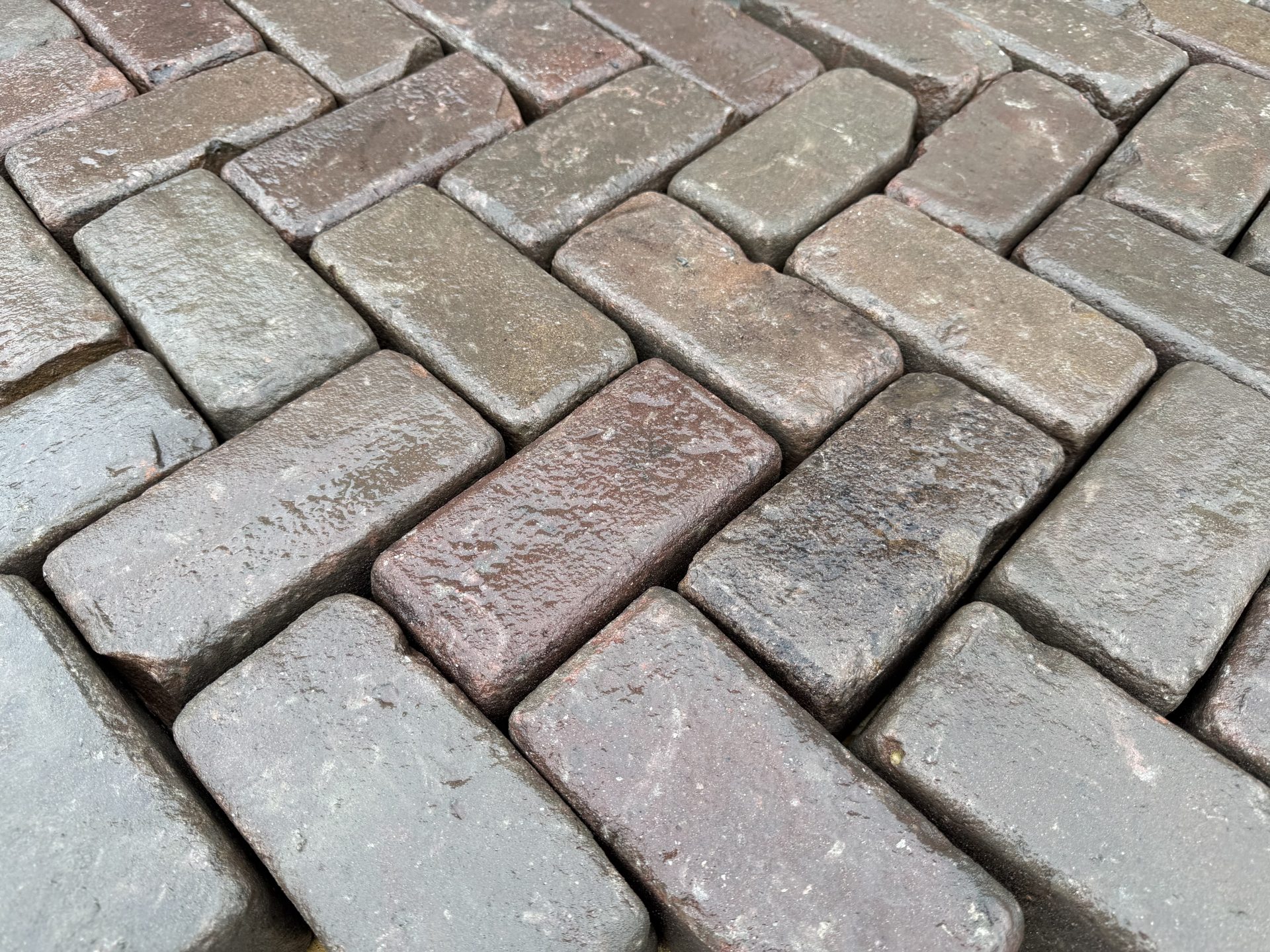 Oud gebakken keiformaat rood (KK025)