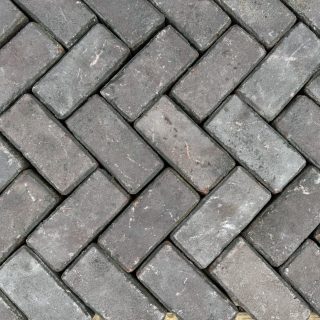 Oud gebakken klinkers rood paars (KK029)