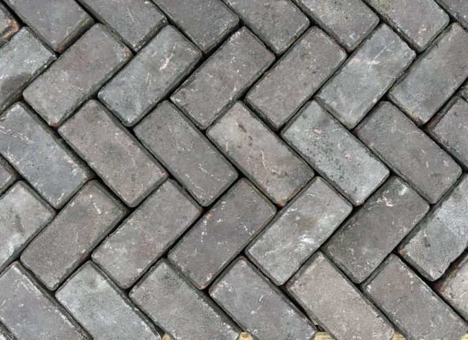 Oud gebakken klinkers rood paars (KK029)