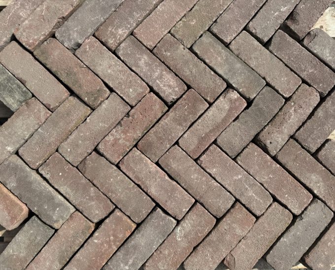 Oud gebakken dikformaten rood paars paars (DF024)